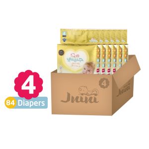جنيني مقاس 4 - الكرتون الصغير - 84 حفاض