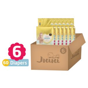 جنيني مقاس 6 - الكرتون الصغير - 60 حفاض